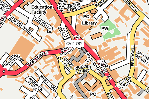 CA11 7BY map - OS OpenMap – Local (Ordnance Survey)