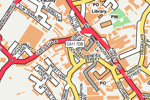 CA11 7DB map - OS OpenMap – Local (Ordnance Survey)