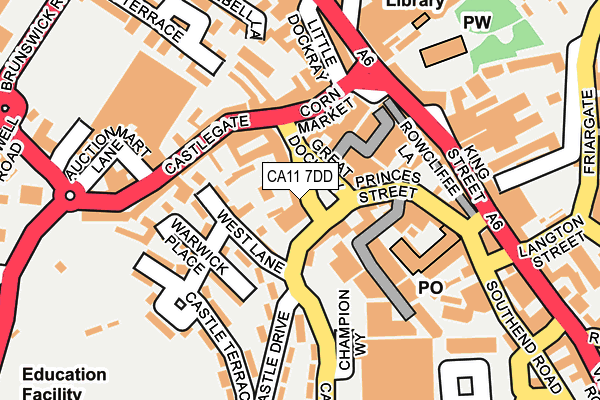 CA11 7DD map - OS OpenMap – Local (Ordnance Survey)