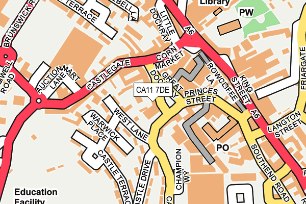 CA11 7DE map - OS OpenMap – Local (Ordnance Survey)