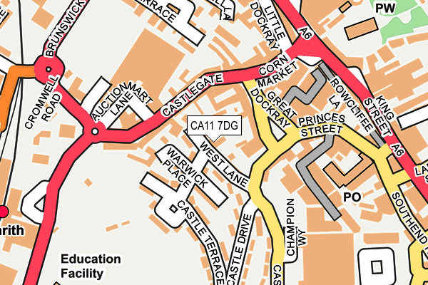 CA11 7DG map - OS OpenMap – Local (Ordnance Survey)