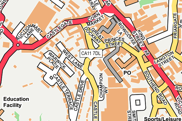 CA11 7DL map - OS OpenMap – Local (Ordnance Survey)