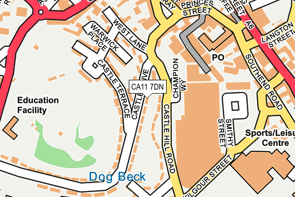 CA11 7DN map - OS OpenMap – Local (Ordnance Survey)