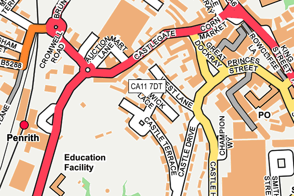 CA11 7DT map - OS OpenMap – Local (Ordnance Survey)