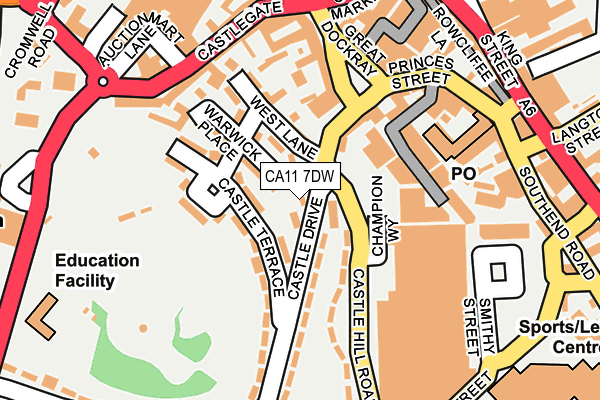 CA11 7DW map - OS OpenMap – Local (Ordnance Survey)