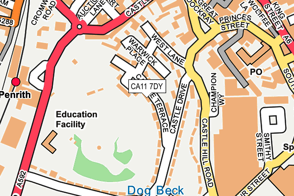 CA11 7DY map - OS OpenMap – Local (Ordnance Survey)