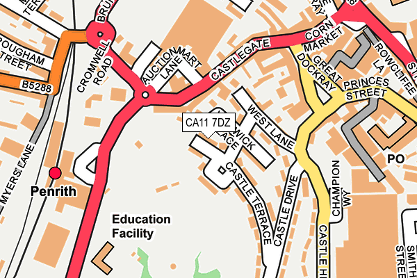 CA11 7DZ map - OS OpenMap – Local (Ordnance Survey)