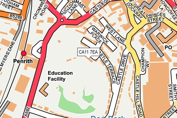 CA11 7EA map - OS OpenMap – Local (Ordnance Survey)