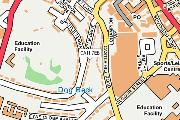 CA11 7EB map - OS OpenMap – Local (Ordnance Survey)