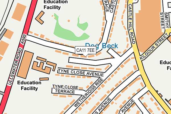 CA11 7EE map - OS OpenMap – Local (Ordnance Survey)