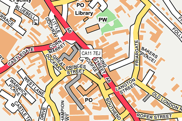 CA11 7EJ map - OS OpenMap – Local (Ordnance Survey)