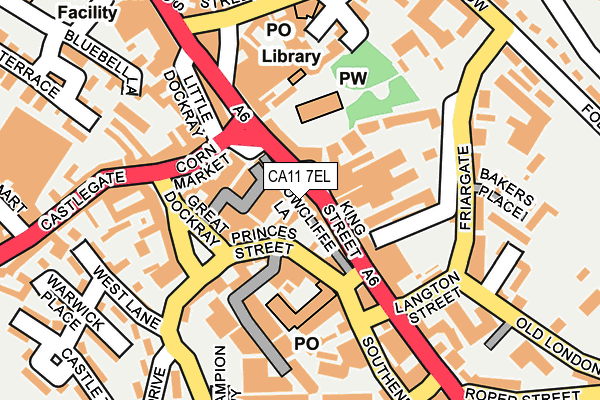 CA11 7EL map - OS OpenMap – Local (Ordnance Survey)