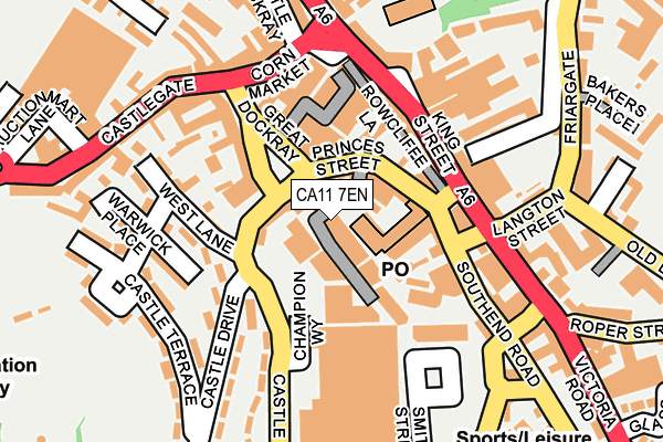 CA11 7EN map - OS OpenMap – Local (Ordnance Survey)