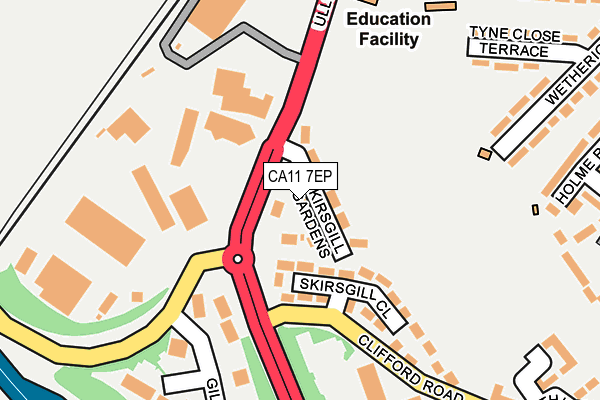 CA11 7EP map - OS OpenMap – Local (Ordnance Survey)