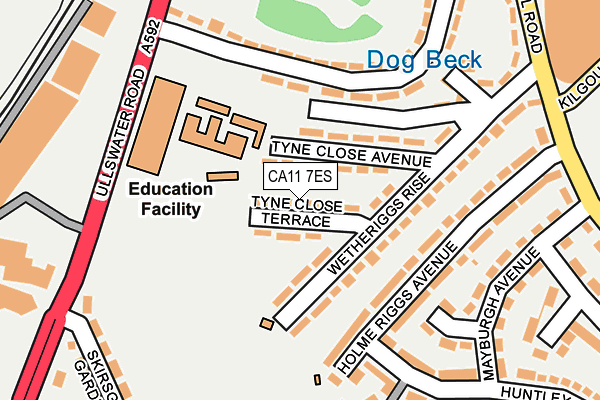 CA11 7ES map - OS OpenMap – Local (Ordnance Survey)