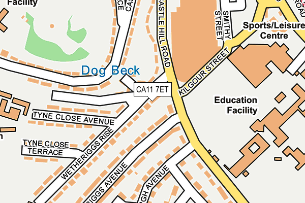 CA11 7ET map - OS OpenMap – Local (Ordnance Survey)