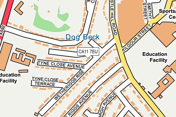 CA11 7EU map - OS OpenMap – Local (Ordnance Survey)