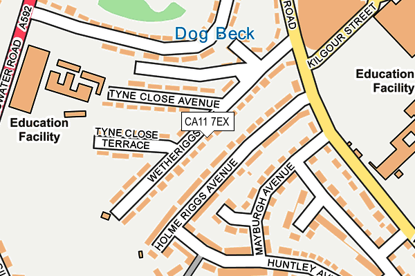 CA11 7EX map - OS OpenMap – Local (Ordnance Survey)