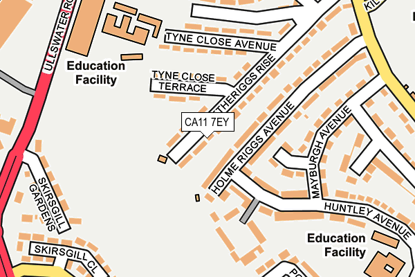 CA11 7EY map - OS OpenMap – Local (Ordnance Survey)