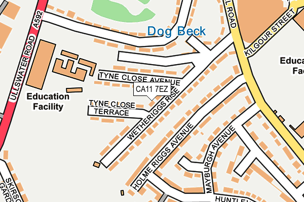 CA11 7EZ map - OS OpenMap – Local (Ordnance Survey)