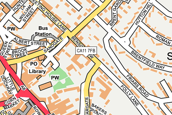 CA11 7FB map - OS OpenMap – Local (Ordnance Survey)