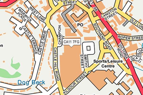 CA11 7FG map - OS OpenMap – Local (Ordnance Survey)