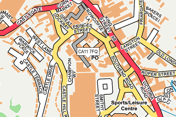 CA11 7FQ map - OS OpenMap – Local (Ordnance Survey)