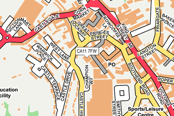 CA11 7FW map - OS OpenMap – Local (Ordnance Survey)