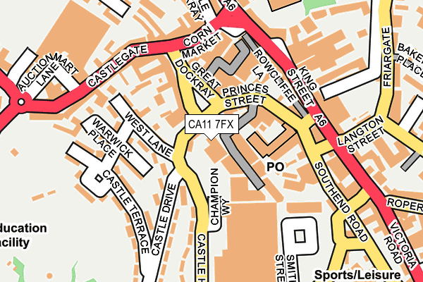 CA11 7FX map - OS OpenMap – Local (Ordnance Survey)