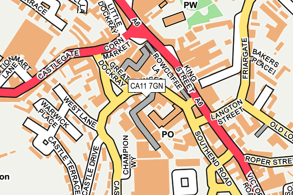 CA11 7GN map - OS OpenMap – Local (Ordnance Survey)