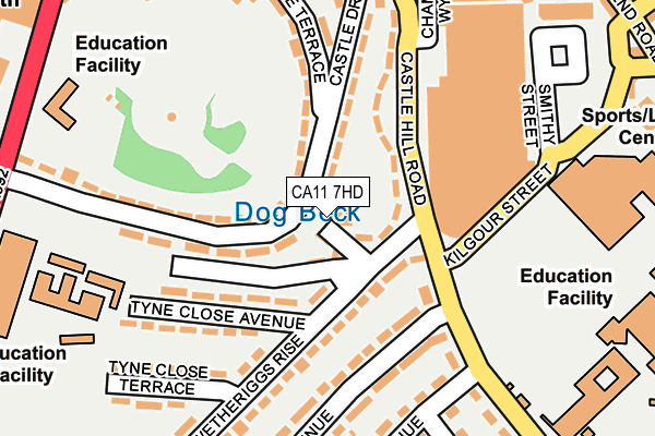 CA11 7HD map - OS OpenMap – Local (Ordnance Survey)