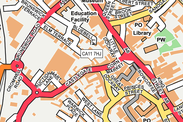 CA11 7HJ map - OS OpenMap – Local (Ordnance Survey)