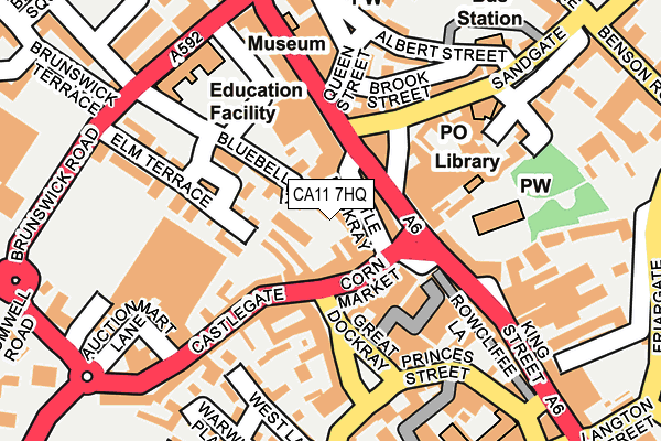 CA11 7HQ map - OS OpenMap – Local (Ordnance Survey)