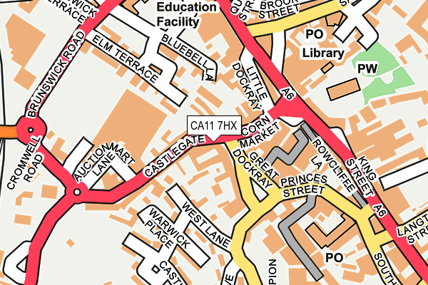 CA11 7HX map - OS OpenMap – Local (Ordnance Survey)