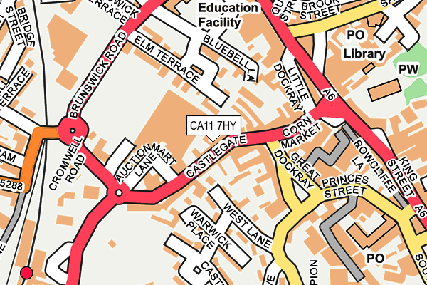 CA11 7HY map - OS OpenMap – Local (Ordnance Survey)