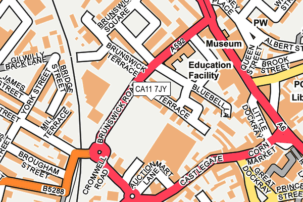 CA11 7JY map - OS OpenMap – Local (Ordnance Survey)