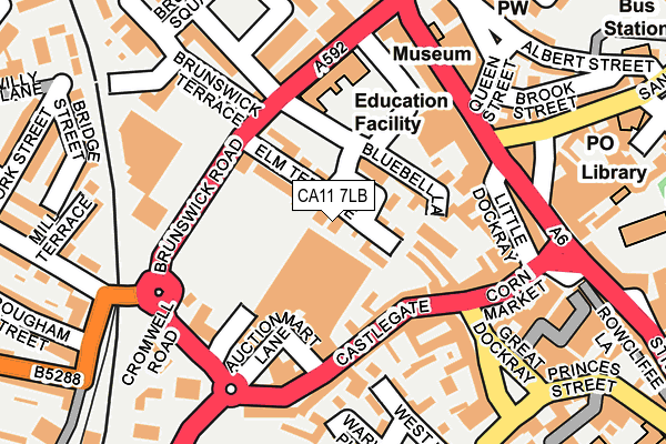 CA11 7LB map - OS OpenMap – Local (Ordnance Survey)