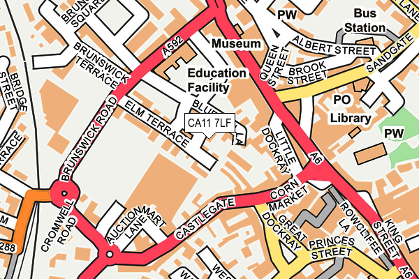 CA11 7LF map - OS OpenMap – Local (Ordnance Survey)