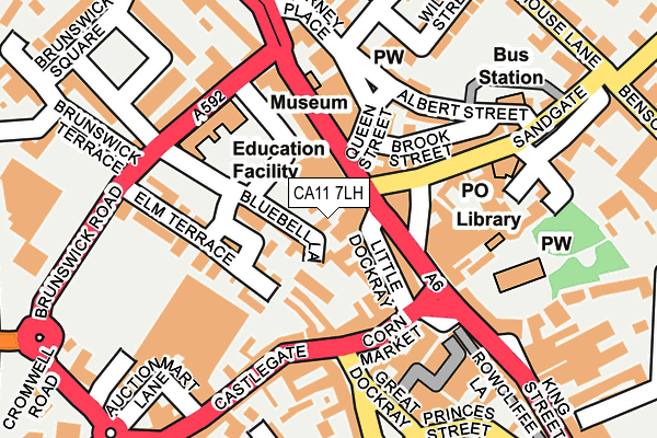 CA11 7LH map - OS OpenMap – Local (Ordnance Survey)