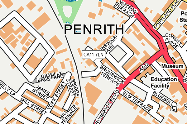 CA11 7LN map - OS OpenMap – Local (Ordnance Survey)