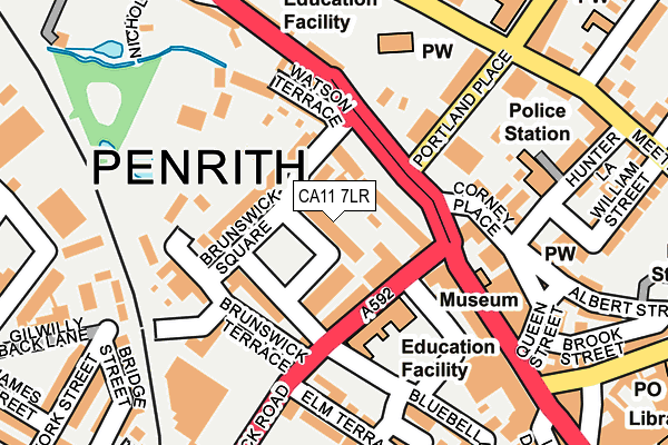 CA11 7LR map - OS OpenMap – Local (Ordnance Survey)