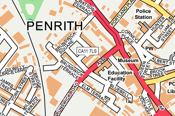 CA11 7LS map - OS OpenMap – Local (Ordnance Survey)