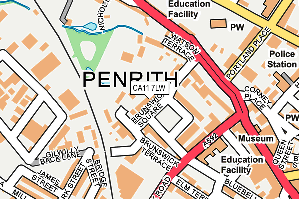 CA11 7LW map - OS OpenMap – Local (Ordnance Survey)