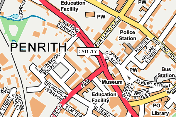 CA11 7LY map - OS OpenMap – Local (Ordnance Survey)