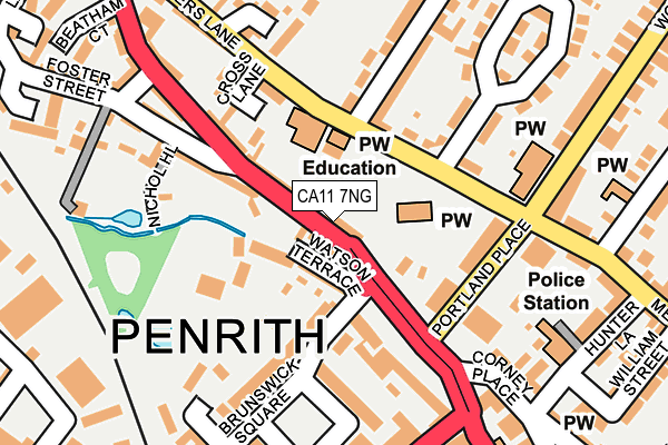 CA11 7NG map - OS OpenMap – Local (Ordnance Survey)