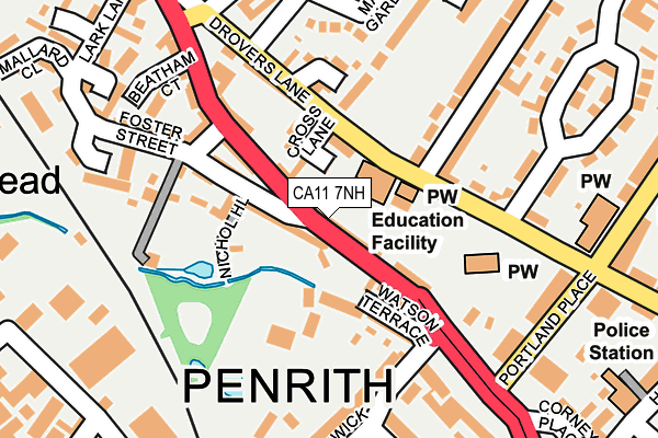 CA11 7NH map - OS OpenMap – Local (Ordnance Survey)