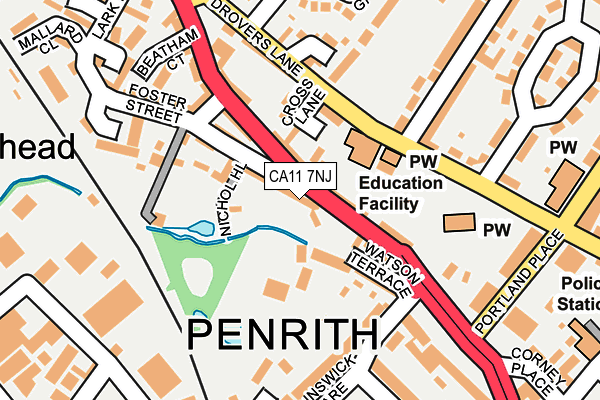 CA11 7NJ map - OS OpenMap – Local (Ordnance Survey)