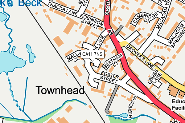 CA11 7NS map - OS OpenMap – Local (Ordnance Survey)