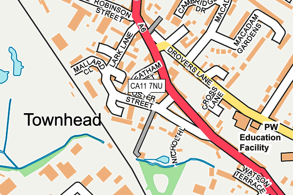 CA11 7NU map - OS OpenMap – Local (Ordnance Survey)