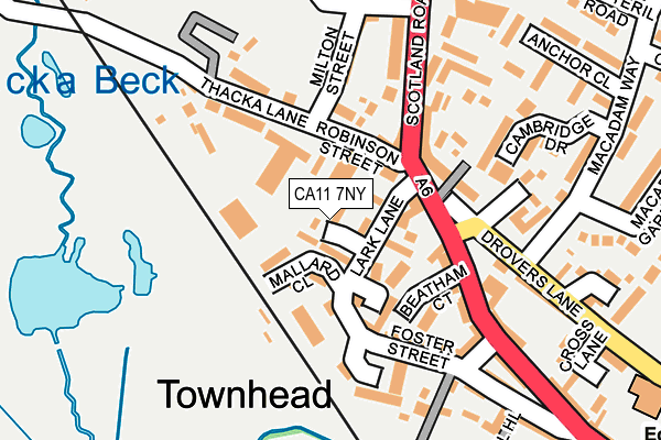 CA11 7NY map - OS OpenMap – Local (Ordnance Survey)